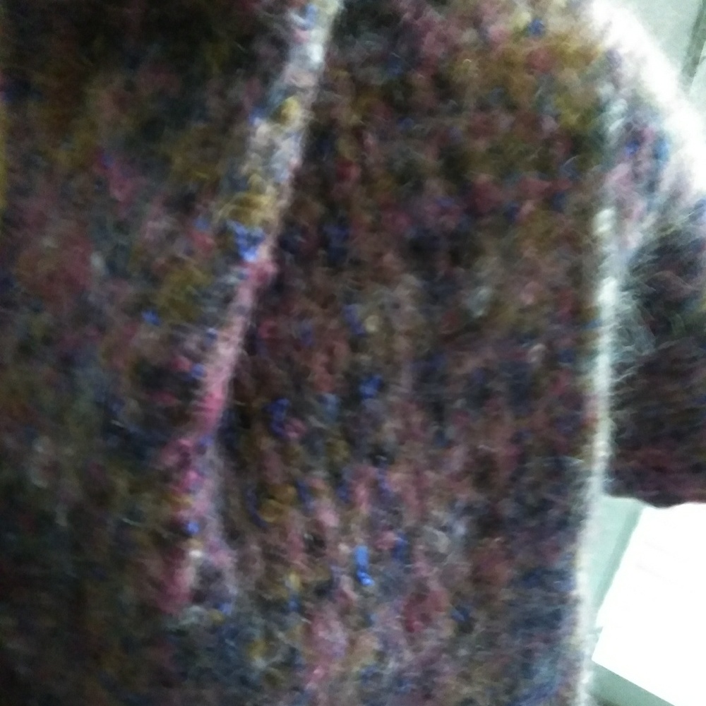 Multi Colored Mohair Wool Wrap - image 4
